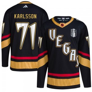 Youth Adidas Vegas Golden Knights William Karlsson Gold Black Reverse Retro 2.0 2023 Stanley Cup Final Jersey - Authentic