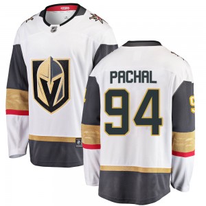 Men's Fanatics Branded Vegas Golden Knights Brayden Pachal Gold White Away Jersey - Breakaway