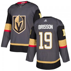 Youth Adidas Vegas Golden Knights Brendan Brisson Gold Gray Home Jersey - Authentic
