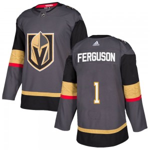 Youth Adidas Vegas Golden Knights Dylan Ferguson Gold Gray Home Jersey - Authentic