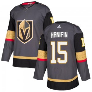 Youth Adidas Vegas Golden Knights Noah Hanifin Gold Gray Home Jersey - Authentic
