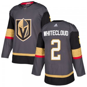 Youth Adidas Vegas Golden Knights Zach Whitecloud Gold Gray Home Jersey - Authentic