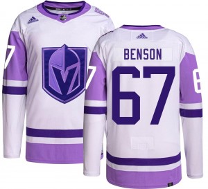 Youth Adidas Vegas Golden Knights Tyler Benson Gold Hockey Fights Cancer Jersey - Authentic