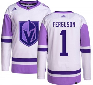Youth Adidas Vegas Golden Knights Dylan Ferguson Gold Hockey Fights Cancer Jersey - Authentic