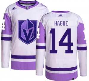 Youth Adidas Vegas Golden Knights Nicolas Hague Gold Hockey Fights Cancer Jersey - Authentic