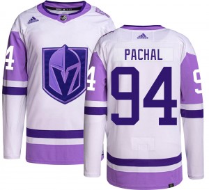 Youth Adidas Vegas Golden Knights Brayden Pachal Gold Hockey Fights Cancer Jersey - Authentic