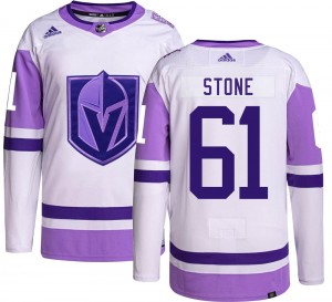Youth Adidas Vegas Golden Knights Mark Stone Gold Hockey Fights Cancer Jersey - Authentic