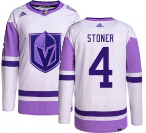 Youth Adidas Vegas Golden Knights Clayton Stoner Gold Hockey Fights Cancer Jersey - Authentic