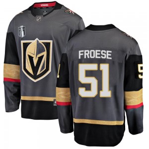 Youth Fanatics Branded Vegas Golden Knights Byron Froese Gold Black Home 2023 Stanley Cup Final Jersey - Breakaway