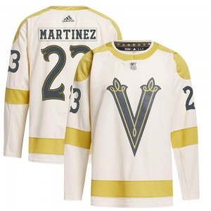 Youth Adidas Vegas Golden Knights Alec Martinez Gold Cream 2024 Winter Classic Primegreen Jersey - Authentic