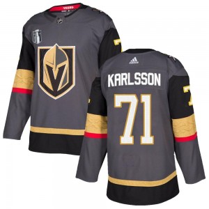 Youth Adidas Vegas Golden Knights William Karlsson Gold Gray Home 2023 Stanley Cup Final Jersey - Authentic