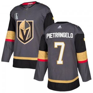Youth Adidas Vegas Golden Knights Alex Pietrangelo Gold Gray Home 2023 Stanley Cup Final Jersey - Authentic