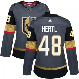 Women's Adidas Vegas Golden Knights Tomas Hertl Gold Gray Home Jersey - Authentic