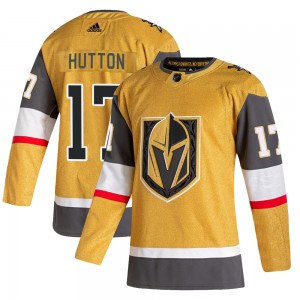 Men's Adidas Vegas Golden Knights Ben Hutton Gold 2020/21 Alternate Jersey - Authentic