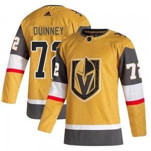 Men's Adidas Vegas Golden Knights Gage Quinney Gold 2020/21 Alternate Jersey - Authentic