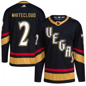 Youth Adidas Vegas Golden Knights Zach Whitecloud Gold Black Reverse Retro 2.0 Jersey - Authentic