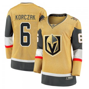 Women's Fanatics Branded Vegas Golden Knights Kaedan Korczak Gold Breakaway 2020/21 Alternate Jersey - Premier