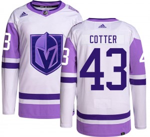 Men's Adidas Vegas Golden Knights Paul Cotter Gold Hockey Fights Cancer Jersey - Authentic