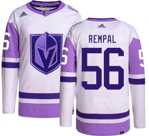 Men's Adidas Vegas Golden Knights Sheldon Rempal Gold Hockey Fights Cancer Jersey - Authentic