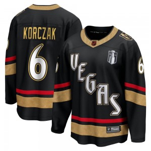 Youth Fanatics Branded Vegas Golden Knights Kaedan Korczak Gold Black Special Edition 2.0 2023 Stanley Cup Final Jersey - Breaka
