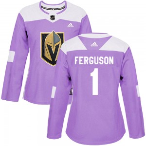 Women's Adidas Vegas Golden Knights Dylan Ferguson Purple Fights Cancer Practice Jersey - Authentic