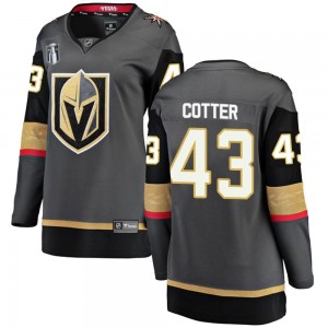 Women's Fanatics Branded Vegas Golden Knights Paul Cotter Gold Black Home 2023 Stanley Cup Final Jersey - Breakaway
