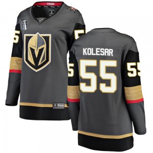 Women's Fanatics Branded Vegas Golden Knights Keegan Kolesar Gold Black Home 2023 Stanley Cup Final Jersey - Breakaway