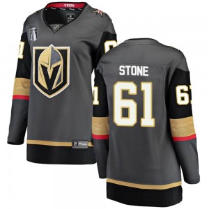 Women's Fanatics Branded Vegas Golden Knights Mark Stone Gold Black Home 2023 Stanley Cup Final Jersey - Breakaway