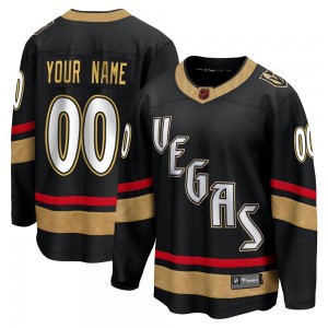 Youth Fanatics Branded Vegas Golden Knights Custom Gold Custom Black Special Edition 2.0 Jersey - Breakaway