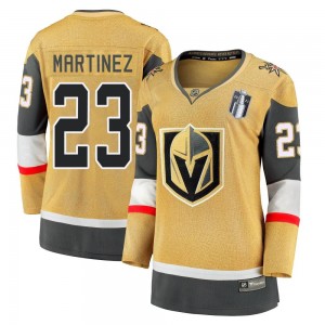 Women's Fanatics Branded Vegas Golden Knights Alec Martinez Gold Breakaway 2020/21 Alternate 2023 Stanley Cup Final Jersey - Pre