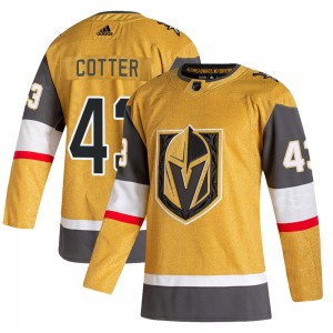Youth Adidas Vegas Golden Knights Paul Cotter Gold 2020/21 Alternate Jersey - Authentic