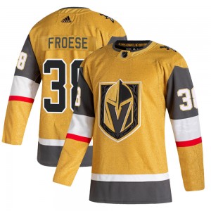 Youth Adidas Vegas Golden Knights Byron Froese Gold 2020/21 Alternate Jersey - Authentic