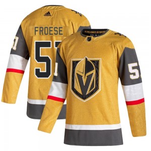 Youth Adidas Vegas Golden Knights Byron Froese Gold 2020/21 Alternate Jersey - Authentic