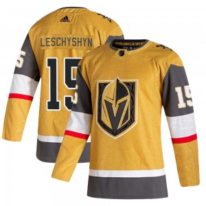 Youth Adidas Vegas Golden Knights Jake Leschyshyn Gold 2020/21 Alternate Jersey - Authentic