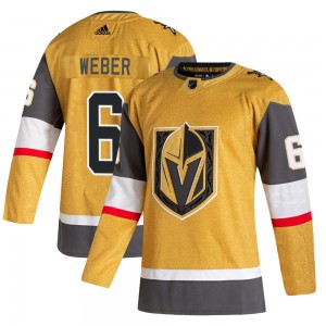 Youth Adidas Vegas Golden Knights Shea Weber Gold 2020/21 Alternate Jersey - Authentic