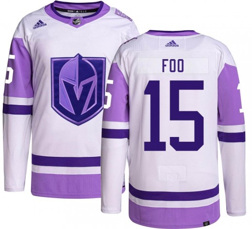 Youth Adidas Vegas Golden Knights Spencer Foo Gold Hockey Fights Cancer Jersey - Authentic
