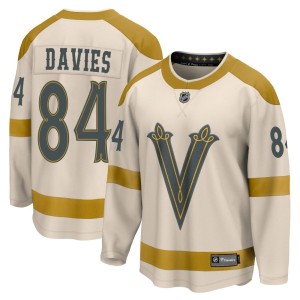 Youth Fanatics Branded Vegas Golden Knights Jeremy Davies Gold Cream 2024 Winter Classic Jersey - Breakaway