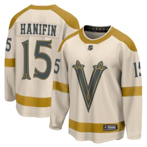 Youth Fanatics Branded Vegas Golden Knights Noah Hanifin Gold Cream 2024 Winter Classic Jersey - Breakaway
