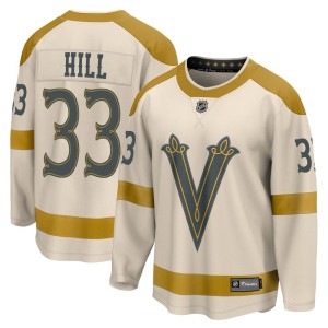 Youth Fanatics Branded Vegas Golden Knights Adin Hill Gold Cream 2024 Winter Classic Jersey - Breakaway