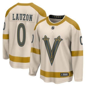 Youth Fanatics Branded Vegas Golden Knights Jeremy Lauzon Gold Cream 2024 Winter Classic Jersey - Breakaway