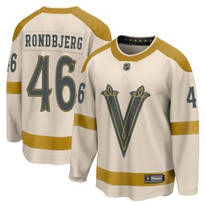 Youth Fanatics Branded Vegas Golden Knights Jonas Rondbjerg Gold Cream 2024 Winter Classic Jersey - Breakaway