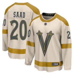 Youth Fanatics Branded Vegas Golden Knights Brandon Saad Gold Cream 2024 Winter Classic Jersey - Breakaway