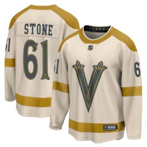 Youth Fanatics Branded Vegas Golden Knights Mark Stone Gold Cream 2024 Winter Classic Jersey - Breakaway