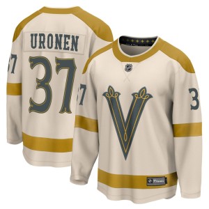 Youth Fanatics Branded Vegas Golden Knights Tuomas Uronen Gold Cream 2024 Winter Classic Jersey - Breakaway