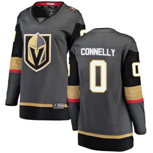 Women's Fanatics Branded Vegas Golden Knights Trevor Connelly Gold Black Home Jersey - Breakaway