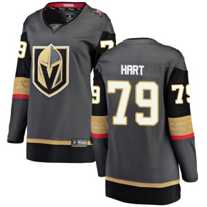 Women's Fanatics Branded Vegas Golden Knights Carter Hart Gold Black Home Jersey - Breakaway