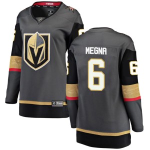 Women's Fanatics Branded Vegas Golden Knights Jaycob Megna Gold Black Home Jersey - Breakaway