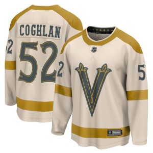 Men's Fanatics Branded Vegas Golden Knights Dylan Coghlan Gold Cream 2024 Winter Classic Jersey - Breakaway