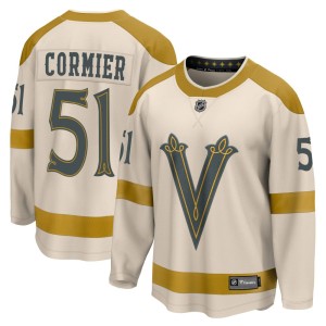 Men's Fanatics Branded Vegas Golden Knights Lukas Cormier Gold Cream 2024 Winter Classic Jersey - Breakaway