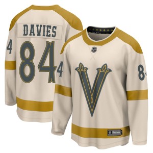 Men's Fanatics Branded Vegas Golden Knights Jeremy Davies Gold Cream 2024 Winter Classic Jersey - Breakaway